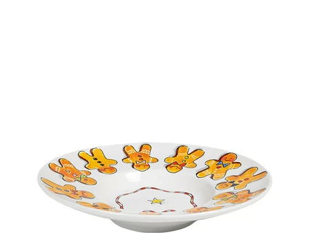 Blond Amsterdam Christmas: Pastabord Ø24cm Gingerbread man - afbeelding 2