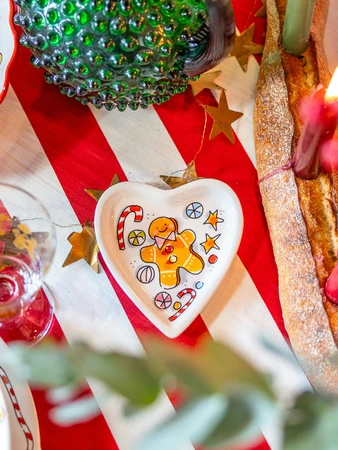 Blond Amsterdam Christmas: Petit Four Hart Gingerbread man - afbeelding 3