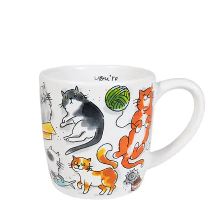 Blond Amsterdam Dier: Cappuccinobeker 0,5L Cat Love - afbeelding 1