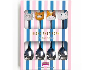 Blond Amsterdam Dier: Theelepel Set Cat (4 stuks) - afbeelding 2