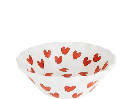 Blond Amsterdam Love: Schaal 23.5cm Valentijn Rode Hartjes - afbeelding 1