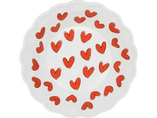 Blond Amsterdam Love: Schaal 23.5cm Valentijn Rode Hartjes - afbeelding 2