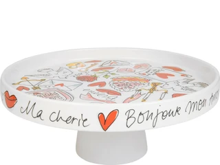 Blond Amsterdam Love: Taartplateau met rand 24cm Valentijn L'amour - afbeelding 2