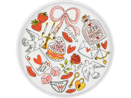 Blond Amsterdam Love: Taartplateau met rand 24cm Valentijn L'amour - afbeelding 3
