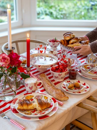 Taartplateau met rand 24cm Valentijn L'amour