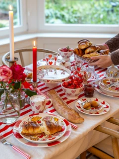 Taartplateau met rand 24cm Valentijn L'amour