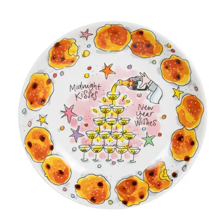 Blond Amsterdam New Year: Diep bord Ø23cm New Year Wishes - afbeelding 1