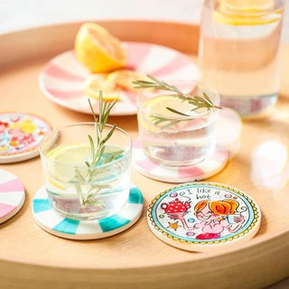 Blond Amsterdam Onderzetters (4 stuks) Even Bijkletsen - afbeelding 3