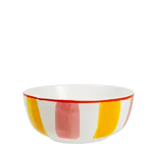 Poke Bowl 15cm Everyday Stripes Pink Yellow