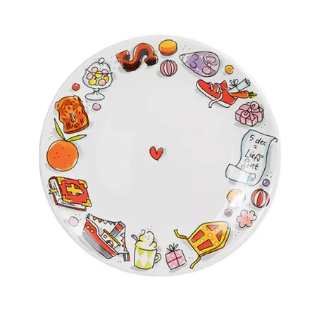 Blond Amsterdam Sint: Bord 22cm Liefs Sint