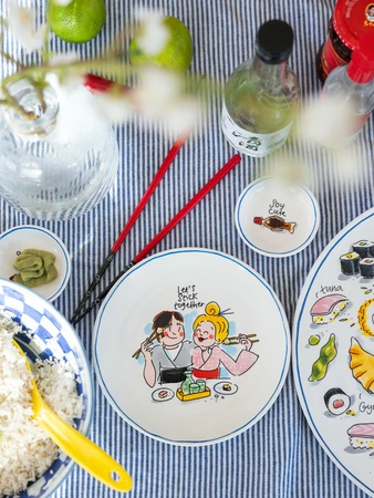 Blond Amsterdam Sushi: Plate 18cm Stick Together - afbeelding 3