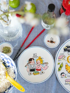 Blond Amsterdam Sushi: Plate 18cm Stick Together - afbeelding 3