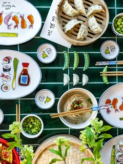 Blond Amsterdam Sushi: Plate Oval 27 Cm Shrimps - afbeelding 4