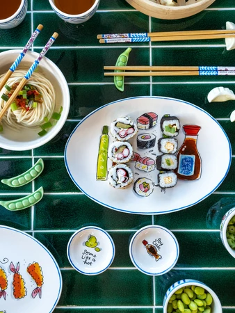 Blond Amsterdam Sushi: Plate Oval 27 Cm Sushi - afbeelding 3