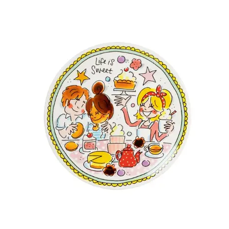 Blond Amsterdam Taartbord ⌀18 cm mint rand