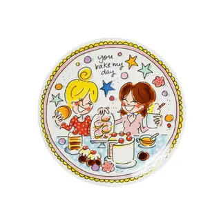 Blond Amsterdam Taartbord ⌀18 cm roze rand