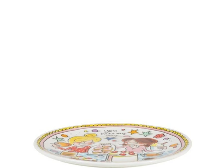 Blond Amsterdam Taartbord Ø18 cm roze rand - afbeelding 2