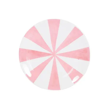 Blond Amsterdam Taartbord ø18cm Roze Strepen