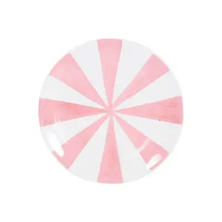 Blond Amsterdam Taartbord ø18cm Roze Strepen