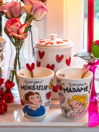 Blond Amsterdam Theelepels Even Bijkletsen Hartjes - set van 4 - afbeelding 4