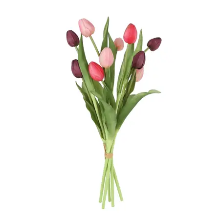 Boeket Tulpen L49cm Aubergine