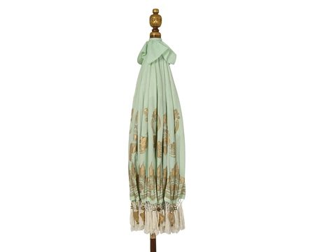 Bohemian Parasol Groen Ø 200 x 260 cm - afbeelding 2