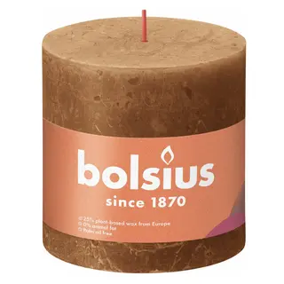 Bolsius Stompkaars Rustiek d10xh10cm Kruidig Bruin - afbeelding 2