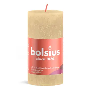 Bolsius Stompkaars Rustiek d5xh10cm Haver Beige