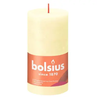 Bolsius Stompkaars Rustiek d6,8xh13cm Boter Geel