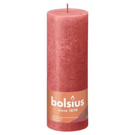 Bolsius Stompkaars Rustiek d6,8xh19cm Bloesem Roze