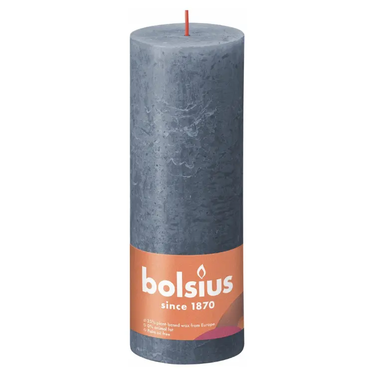 Graden Celsius Ik heb een Engelse les Snel Bolsius Stompkaars Rustiek d6,8xh19cm Schemer Blauw