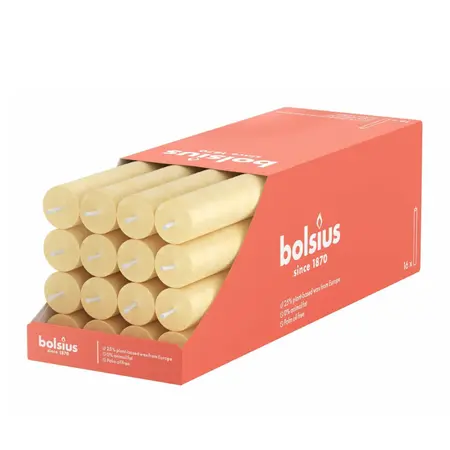 Bolsius Tafelkaars Rustiek d2,3xh27cm Haver Beige