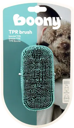 Boony Hond Borstel TPR Ovaal Fijn