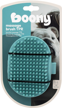 Boony Hond Massageborstel TPR met handvat
