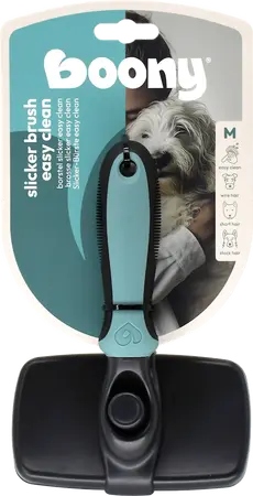 Boony Hond Slickerborstel Hond Easy Clean M