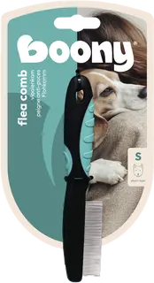 Boony Hond Vlooienkam korte tanden Mini