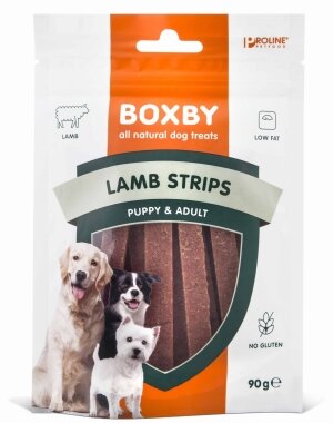 Boxby Lamb Strips Hondensnacks 90g