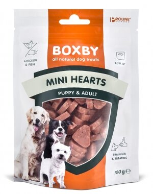 Boxby Mini Hearts Hondensnacks 100g