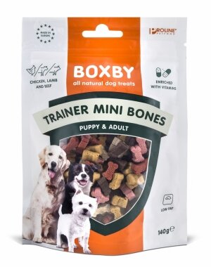 Boxby Trainer Mini Bones Hondensnacks 140g