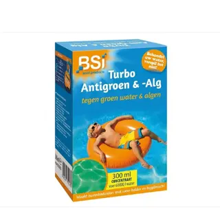 BSI Turbo Anti‑Groen & Alg Zwembad 300 ml – snel helder water