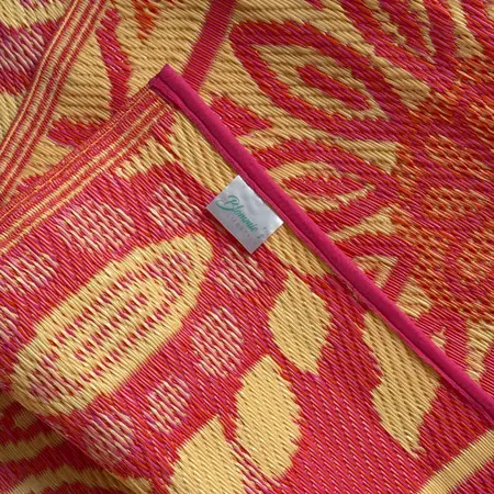 Buitenkleed 120x180cm Creme/koraal/roze - Blommie's Lifestyle - afbeelding 3