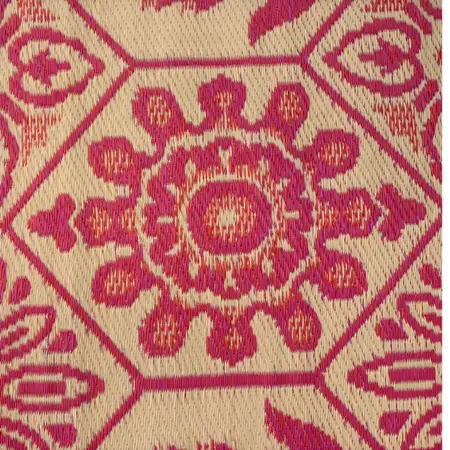 Buitenkleed 120x180cm Creme/koraal/roze - Blommie's Lifestyle - afbeelding 4
