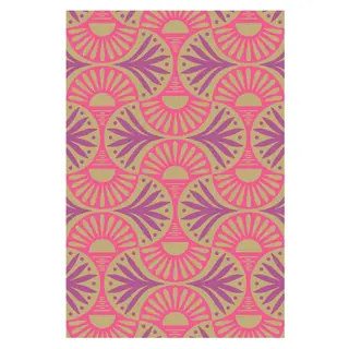 Buitenkleed 120x180cm Goud/roze/paars - Blommie's Lifestyle - afbeelding 1