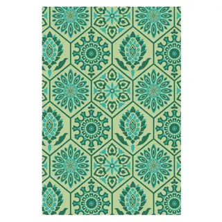 Buitenkleed 120x180cm Groen/blauw - Blommie's Lifestyle