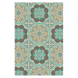 Buitenkleed 120x180cm Groen/bruin/oranje - Blommie's Lifestyle