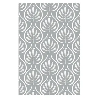 Buitenkleed 120x180cm Zilver/wit - Blommie's Lifestyle