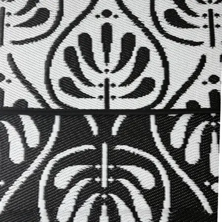 Buitenkleed 120x180cm Zwart/wit - Blommie's Lifestyle