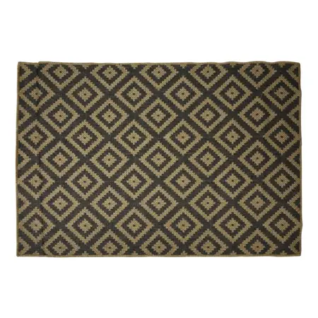Buitenkleed 180x120cm Beige/Zwart