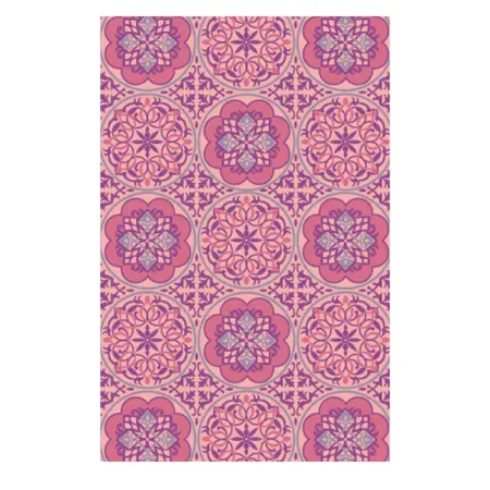 Buitenkleed 180x270cm Roze/paars - afbeelding 1