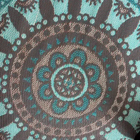 Buitenkleed D180cm Blauw/bruin/creme - Blommie's Lifestyle - afbeelding 4